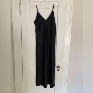 NWT A new day black slip dress size M